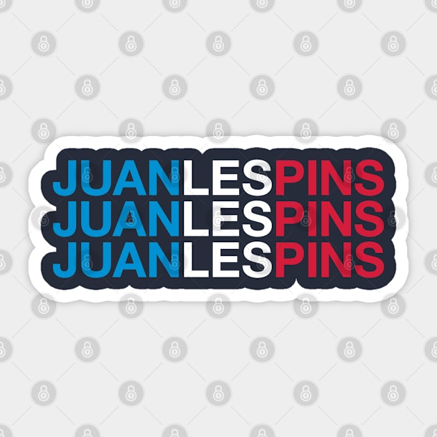 JUAN-LES-PINS French Flag Sticker by eyesblau